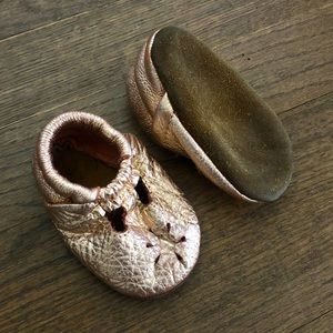 Starry Knight Design Rose Gold Baby booties size 2